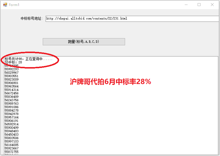 6月沪牌哥代拍牌命中率28%