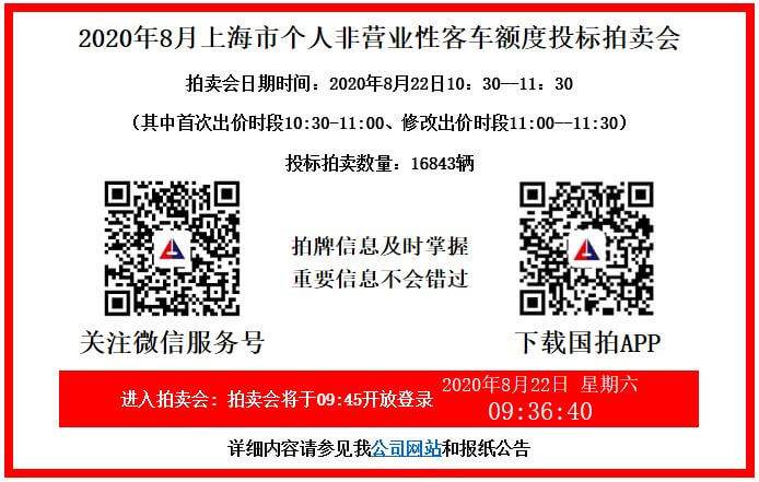 上海车牌拍卖网站在拍牌当日9点左右可以打开
