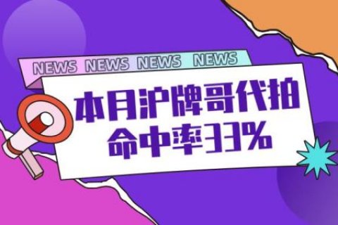 9月沪牌哥代拍牌战绩33%，10月代拍沪牌预约中