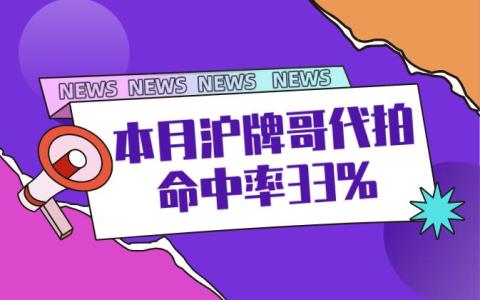 9月沪牌哥代拍牌战绩33%，10月代拍沪牌预约中