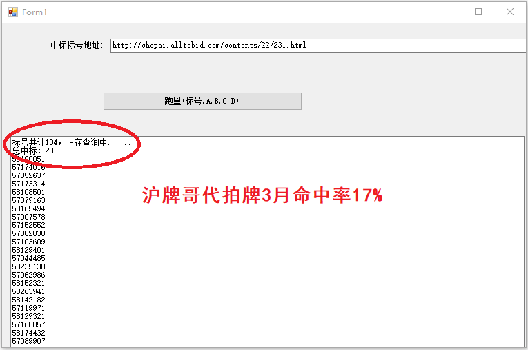 沪牌哥代拍牌2月命中率17%