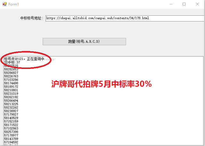 月沪牌哥代拍沪牌中标案例"