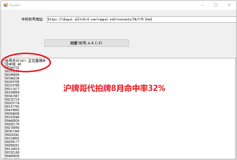 月沪牌哥代拍沪牌中标案例"