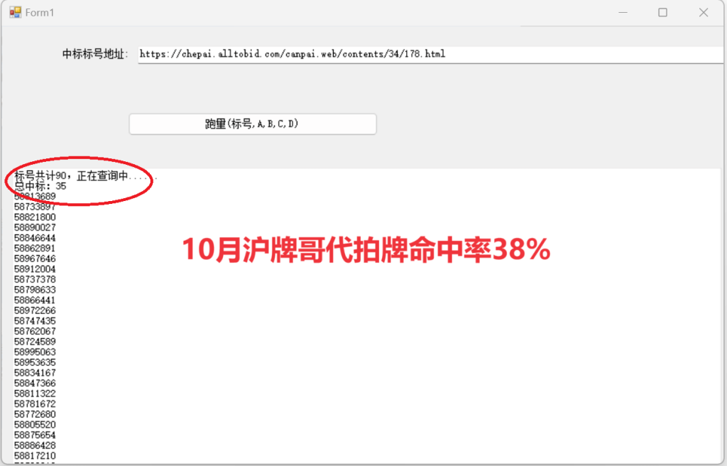 0月上海车牌拍卖总结，沪牌哥代拍沪牌命中38%"